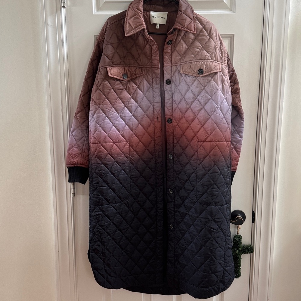 Munthe Quilted Jacket in Chocolate Brown